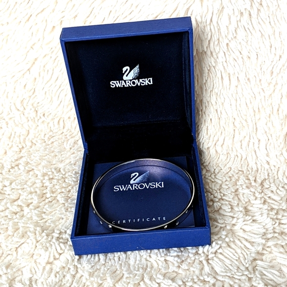 Swarovski Crystal Bangle Bracelet - Picture 1 of 7